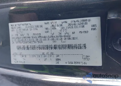 2019 Ford F-250 Xl from USA, damaged, VIN 1FTBF2B65KED97666
